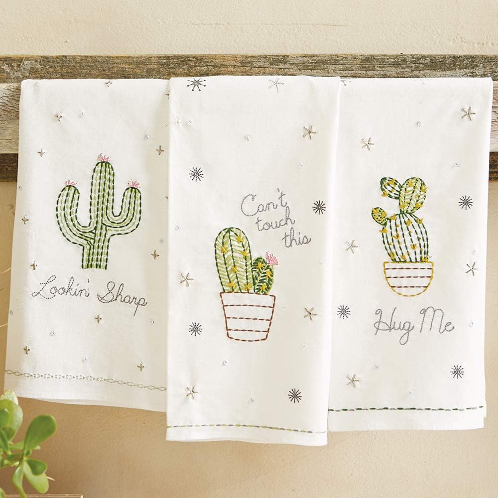 Embroidery tea towel